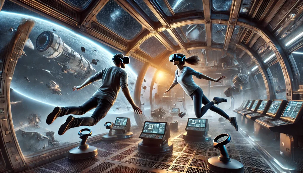 Couple Playing Downward Spiral Horus Station 2