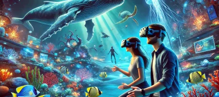 Couple Playing Aquarium